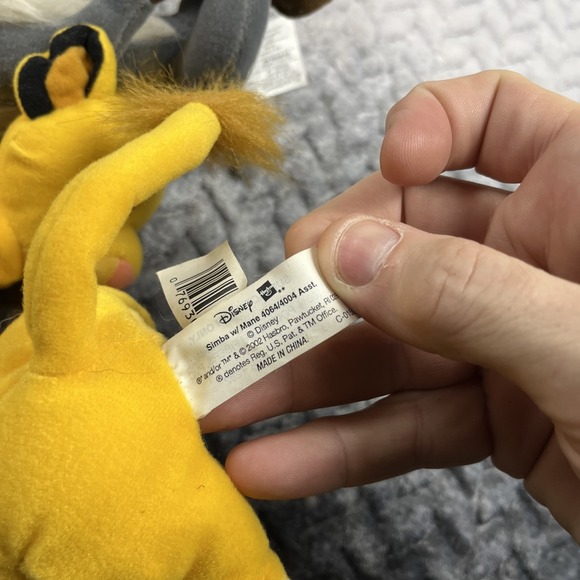 Disney Lion King 4 Plushies Collectible Toy Stuffies Simba x2/Rafiki/Mufasa 5.5" - Picture 14 of 14